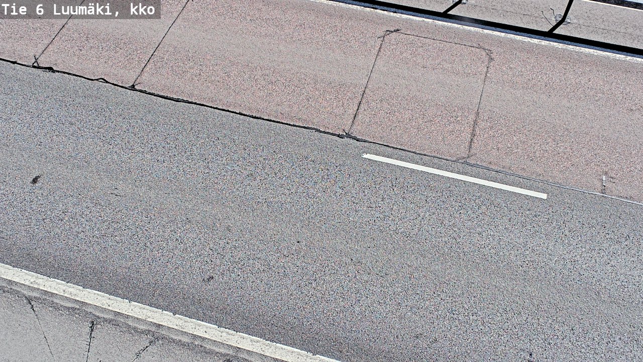 Weather Camera Image Väg 6 Luumäki, kirkko, Luumäki, Etelä-Karjala