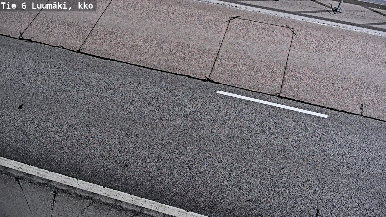 Weather Camera Image Väg 6 Luumäki, kirkko, Luumäki, Etelä-Karjala