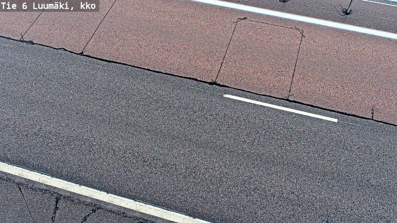 Weather Camera Image Väg 6 Luumäki, kirkko, Luumäki, Etelä-Karjala