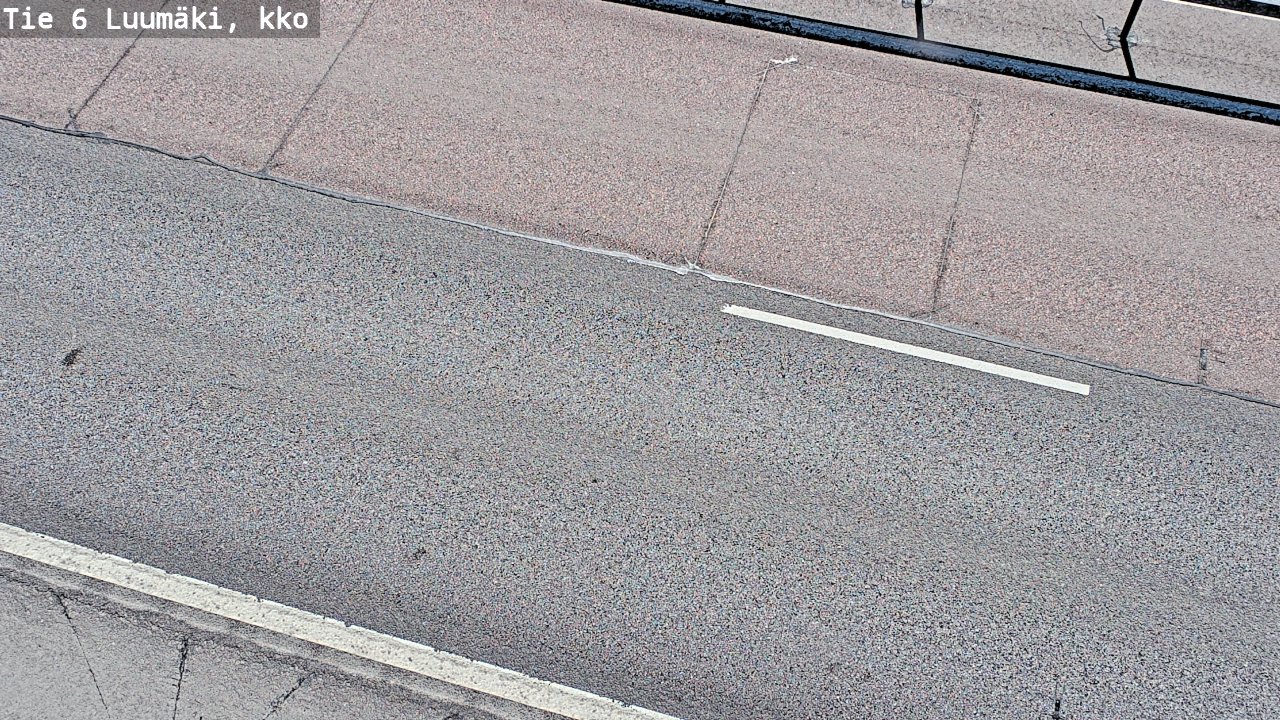 Weather Camera Image Väg 6 Luumäki, kirkko, Luumäki, Etelä-Karjala