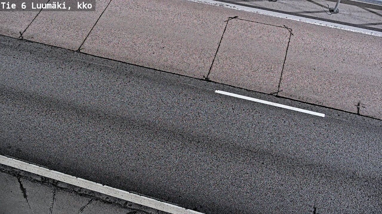 Weather Camera Image Väg 6 Luumäki, kirkko, Luumäki, Etelä-Karjala