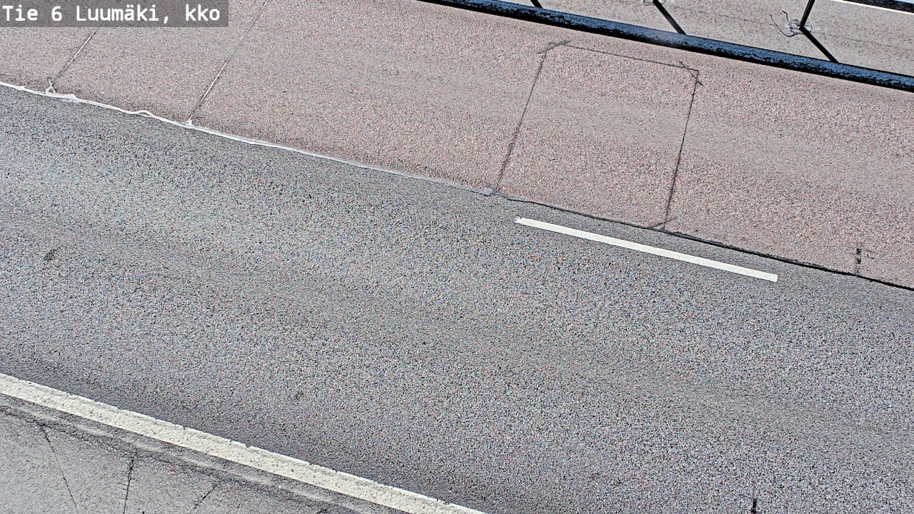 Weather Camera Image Väg 6 Luumäki, kirkko, Luumäki, Etelä-Karjala