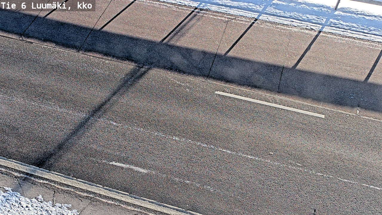 Weather Camera Image Väg 6 Luumäki, kirkko, Luumäki, Etelä-Karjala