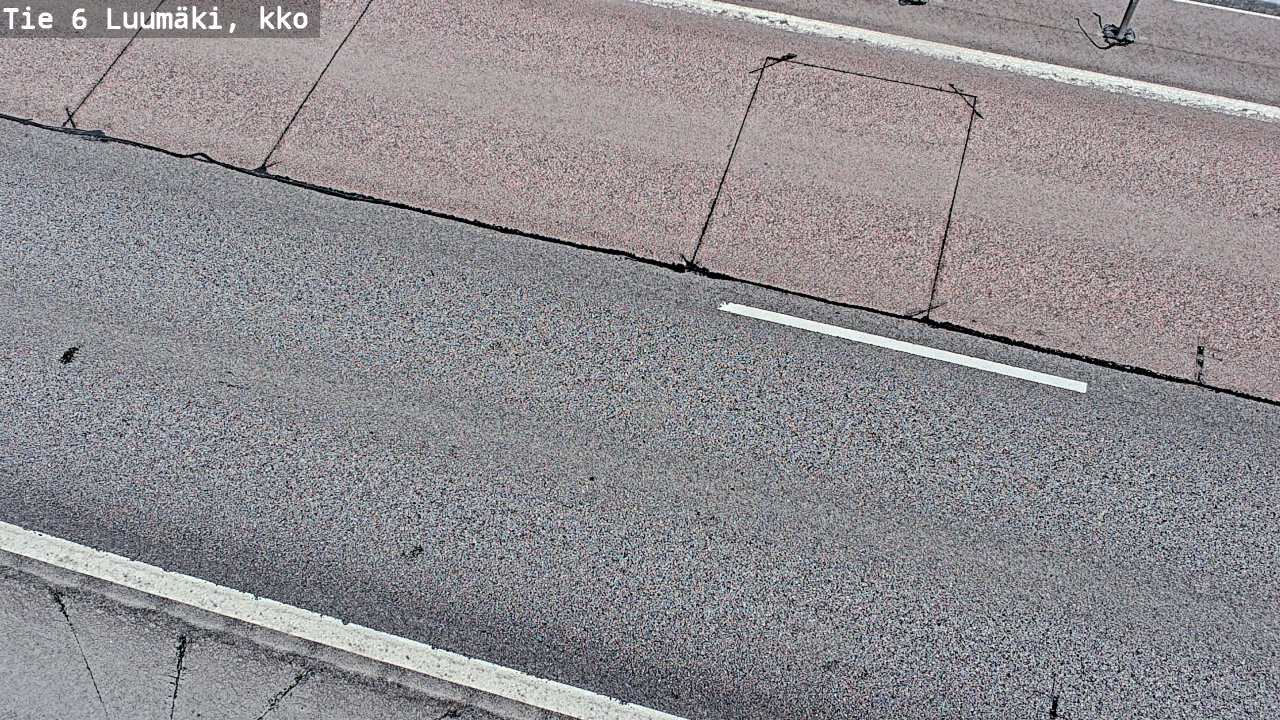 Weather Camera Image Väg 6 Luumäki, kirkko, Luumäki, Etelä-Karjala