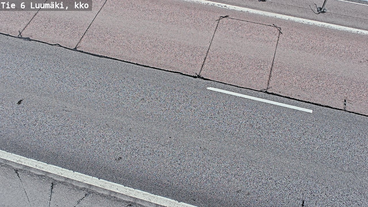 Weather Camera Image Väg 6 Luumäki, kirkko, Luumäki, Etelä-Karjala