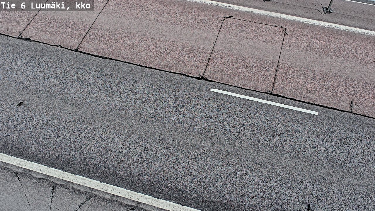 Weather Camera Image Väg 6 Luumäki, kirkko, Luumäki, Etelä-Karjala