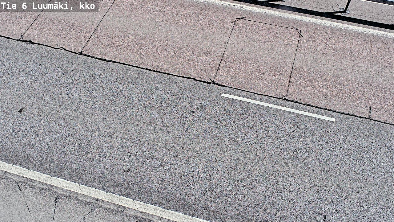 Weather Camera Image Väg 6 Luumäki, kirkko, Luumäki, Etelä-Karjala