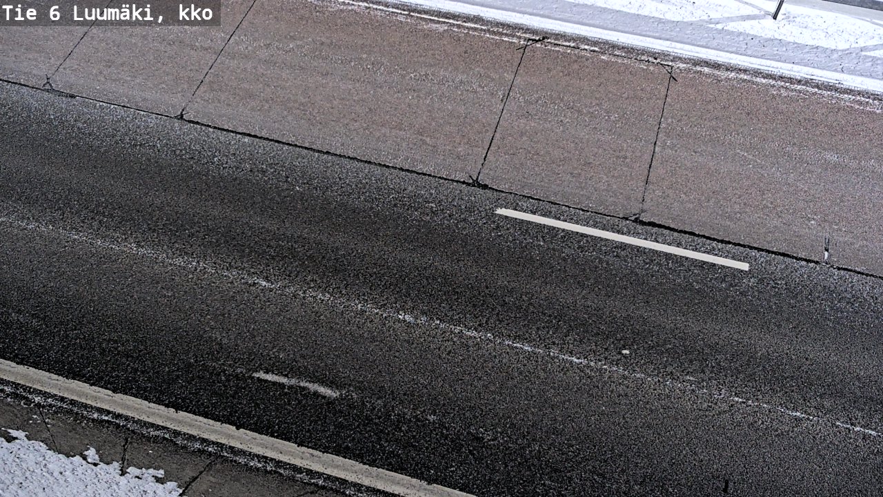 Weather Camera Image Väg 6 Luumäki, kirkko, Luumäki, Etelä-Karjala