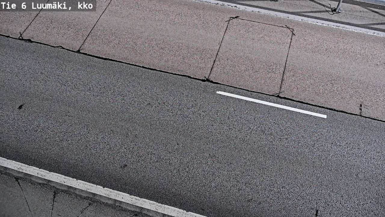 Weather Camera Image Väg 6 Luumäki, kirkko, Luumäki, Etelä-Karjala