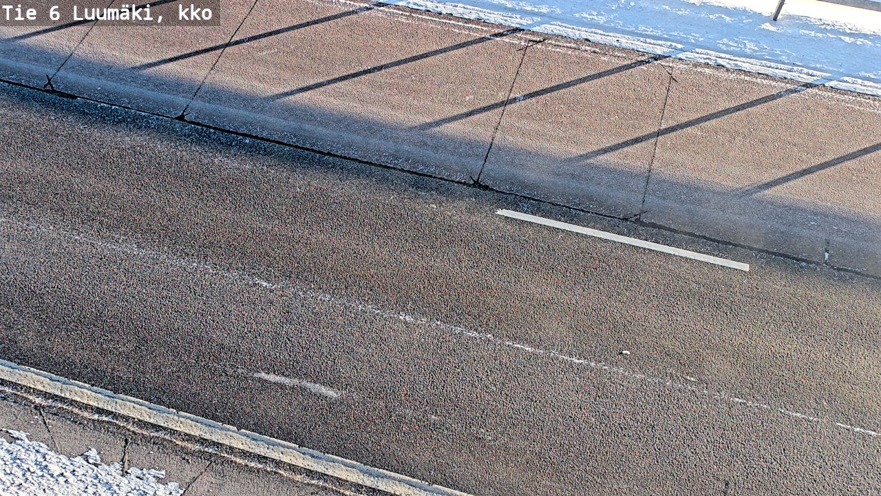 Weather Camera Image Väg 6 Luumäki, kirkko, Luumäki, Etelä-Karjala