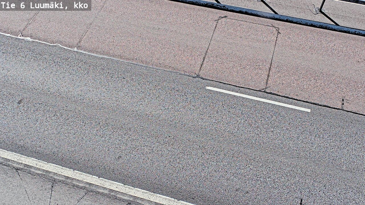 Weather Camera Image Väg 6 Luumäki, kirkko, Luumäki, Etelä-Karjala