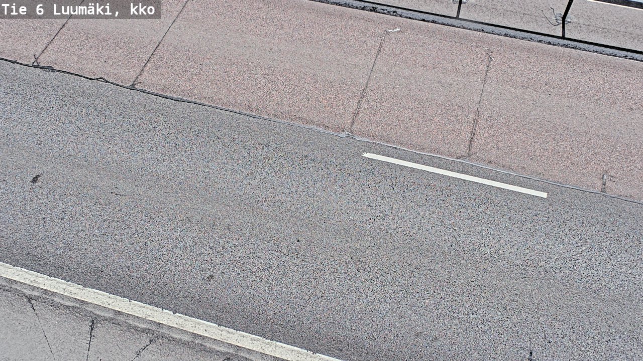 Weather Camera Image Väg 6 Luumäki, kirkko, Luumäki, Etelä-Karjala