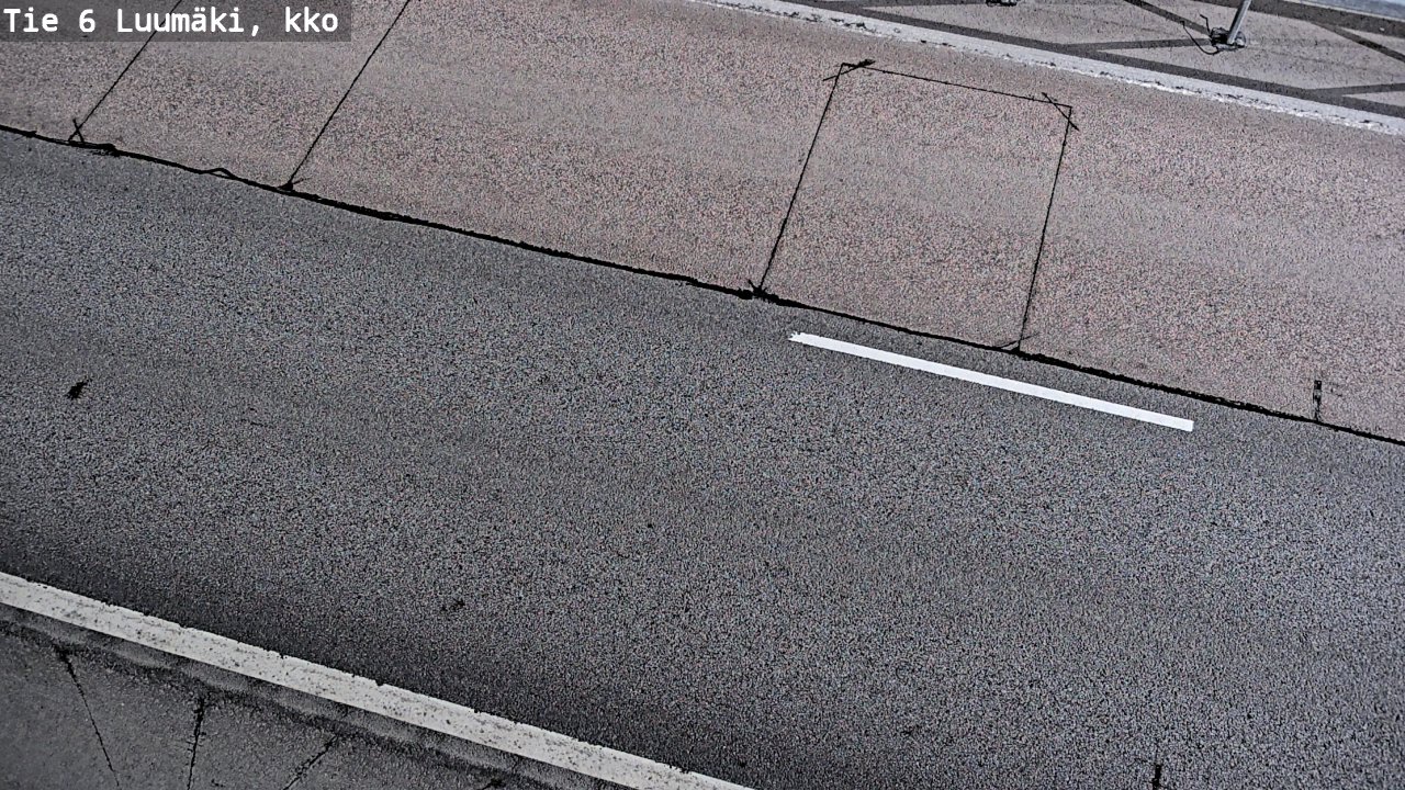 Weather Camera Image Väg 6 Luumäki, kirkko, Luumäki, Etelä-Karjala