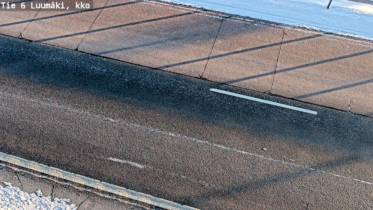 Weather Camera Image Väg 6 Luumäki, kirkko, Luumäki, Etelä-Karjala