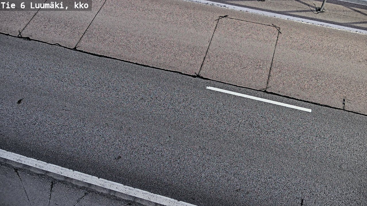 Weather Camera Image Väg 6 Luumäki, kirkko, Luumäki, Etelä-Karjala