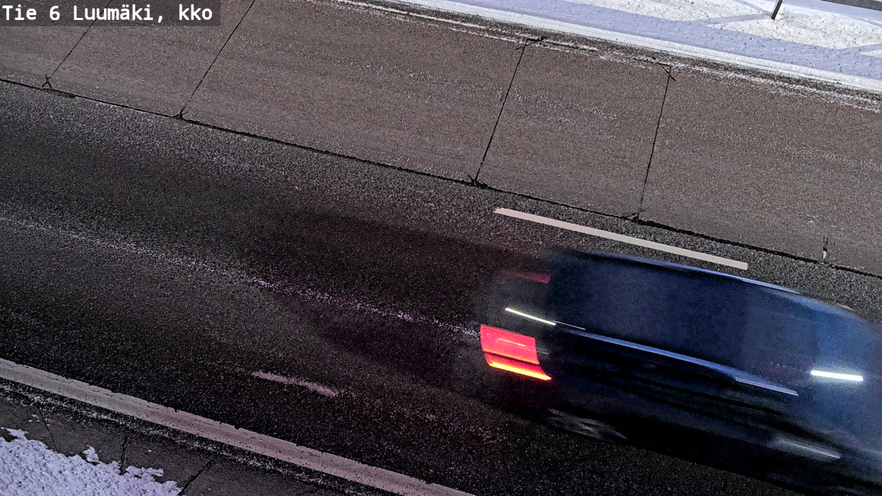 Weather Camera Image Väg 6 Luumäki, kirkko, Luumäki, Etelä-Karjala