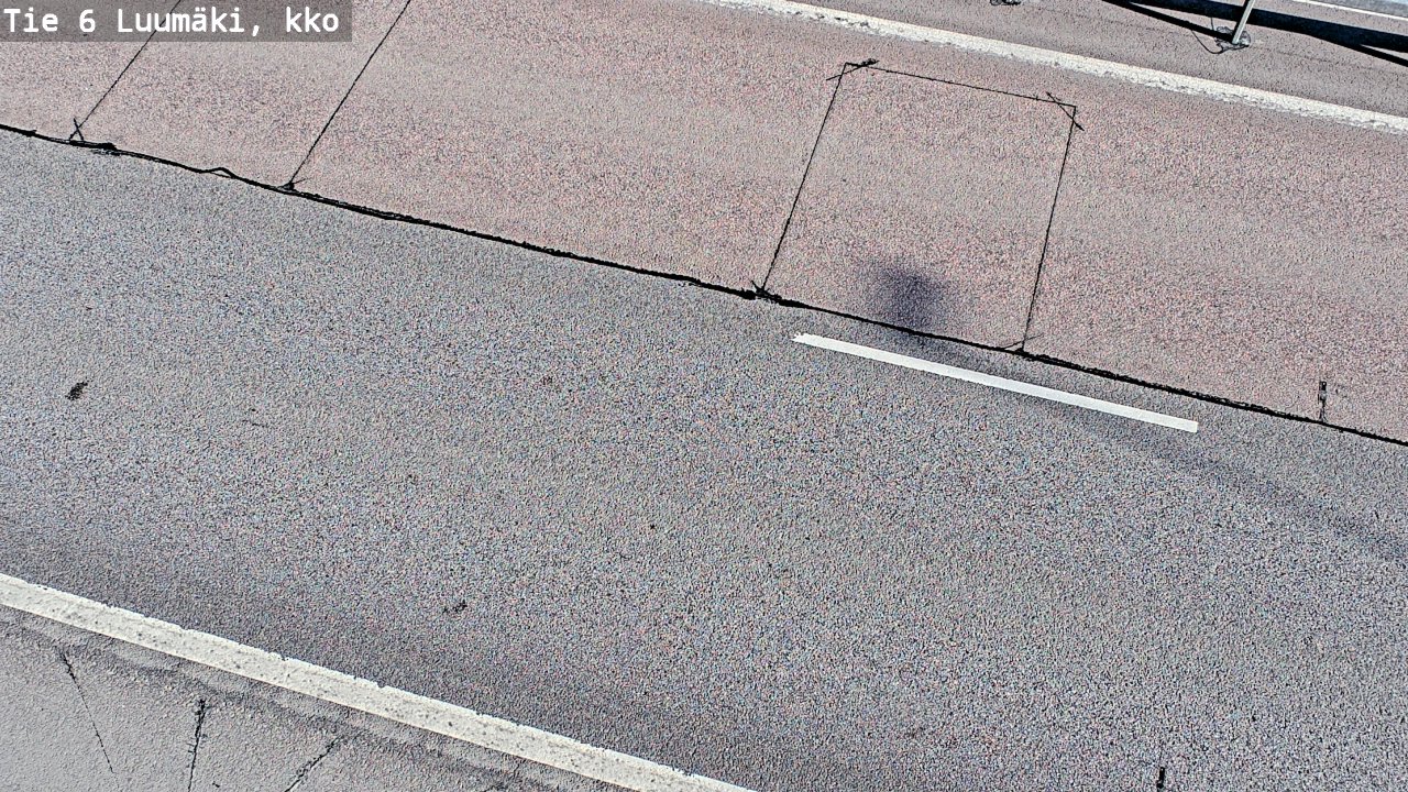 Weather Camera Image Väg 6 Luumäki, kirkko, Luumäki, Etelä-Karjala