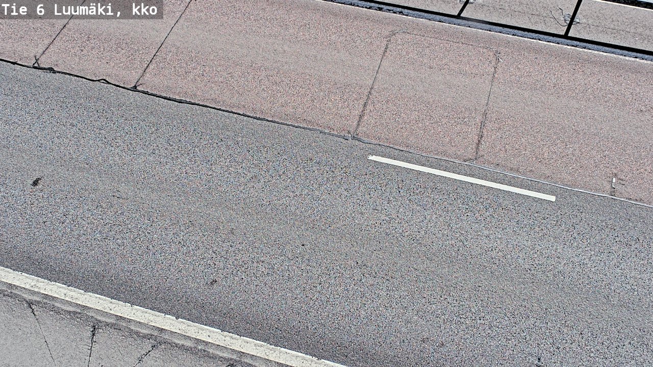 Weather Camera Image Väg 6 Luumäki, kirkko, Luumäki, Etelä-Karjala