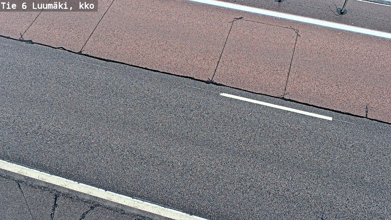 Weather Camera Image Väg 6 Luumäki, kirkko, Luumäki, Etelä-Karjala