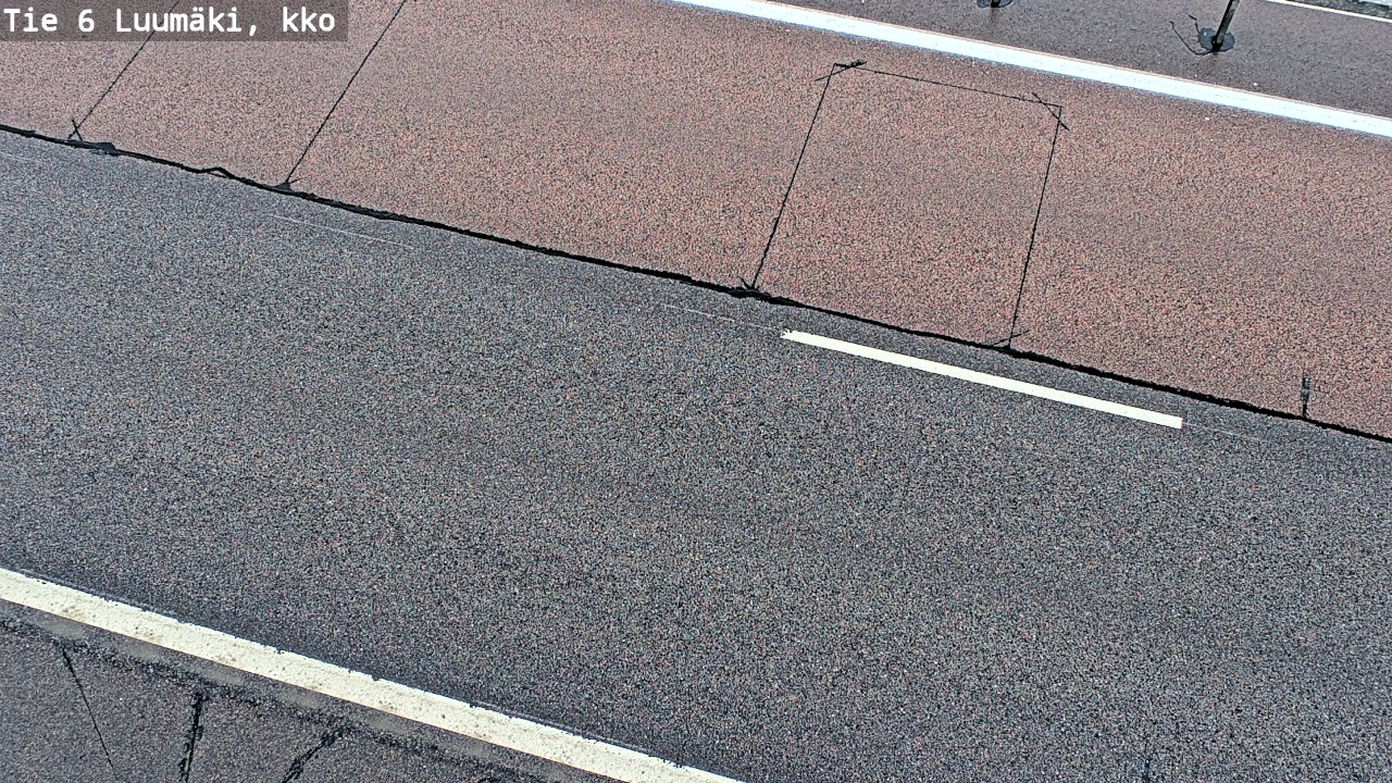 Weather Camera Image Väg 6 Luumäki, kirkko, Luumäki, Etelä-Karjala
