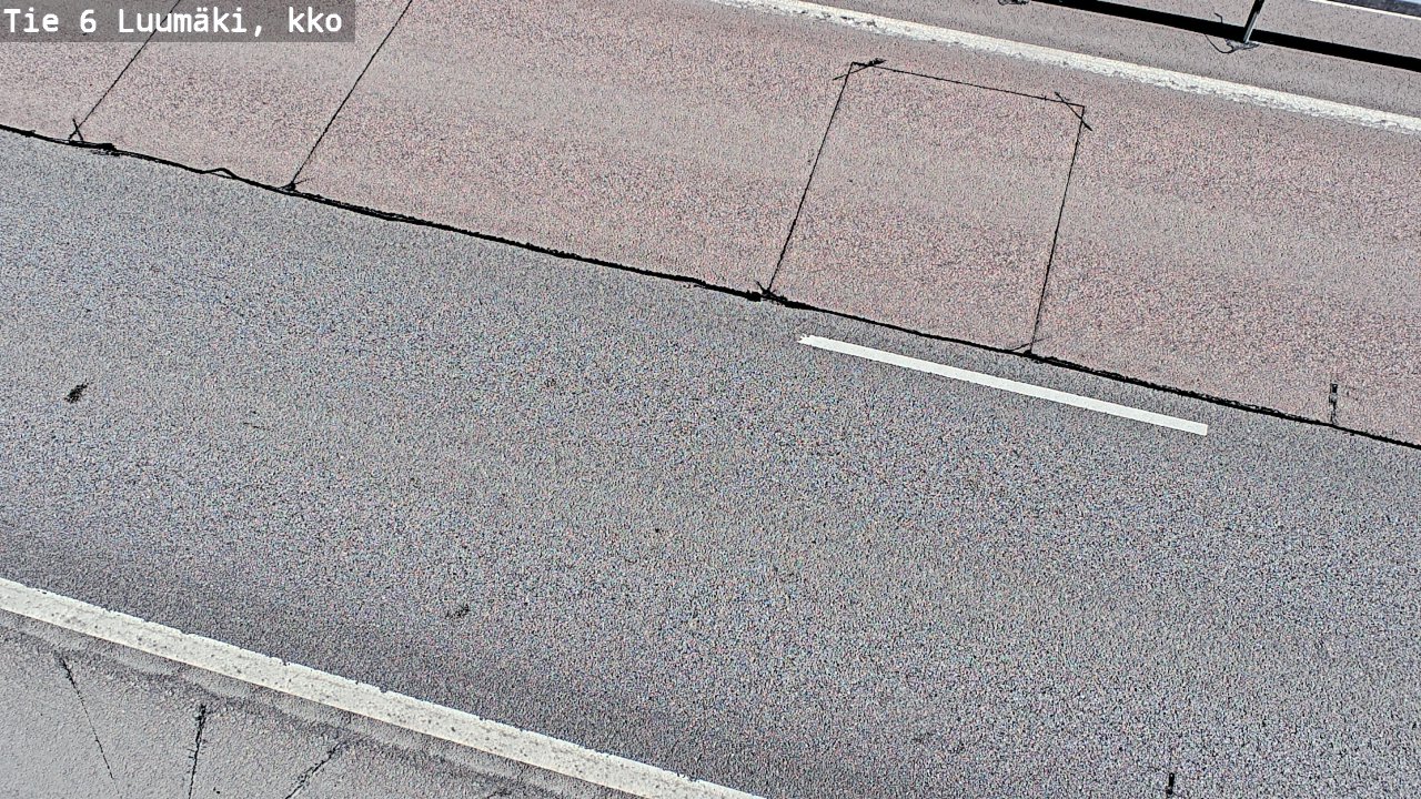 Weather Camera Image Väg 6 Luumäki, kirkko, Luumäki, Etelä-Karjala