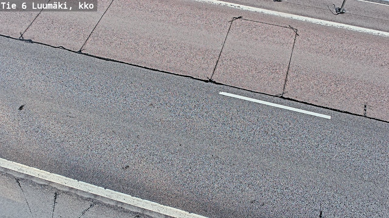 Weather Camera Image Väg 6 Luumäki, kirkko, Luumäki, Etelä-Karjala