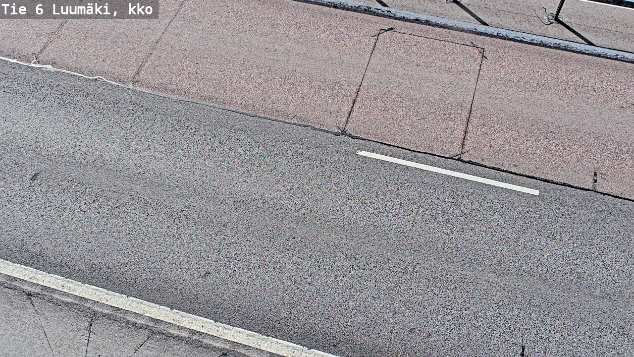 Weather Camera Image Väg 6 Luumäki, kirkko, Luumäki, Etelä-Karjala