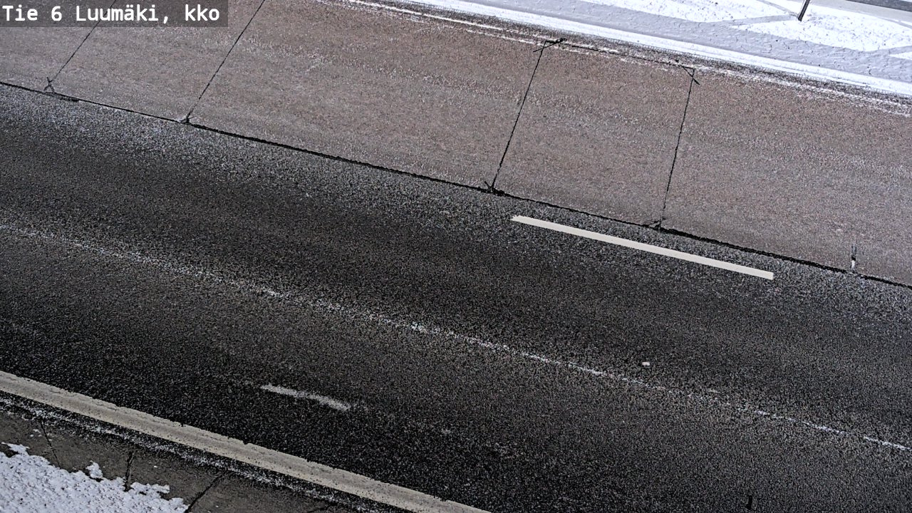 Weather Camera Image Väg 6 Luumäki, kirkko, Luumäki, Etelä-Karjala