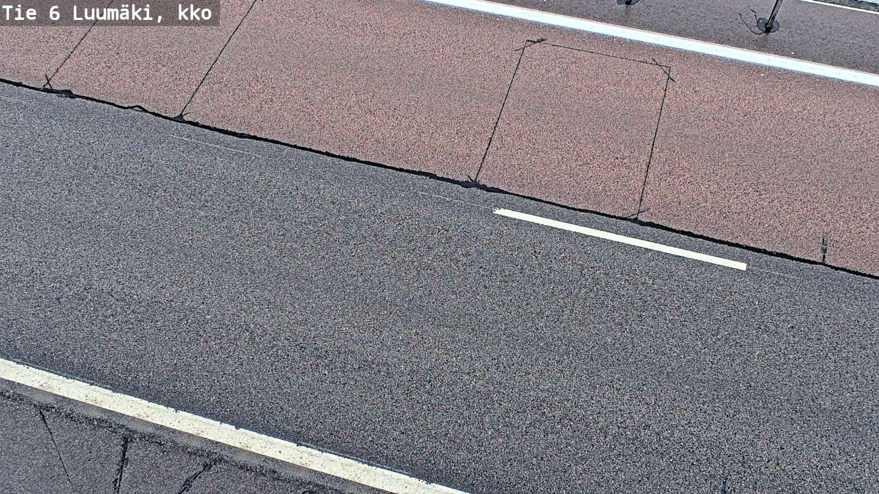 Weather Camera Image Väg 6 Luumäki, kirkko, Luumäki, Etelä-Karjala