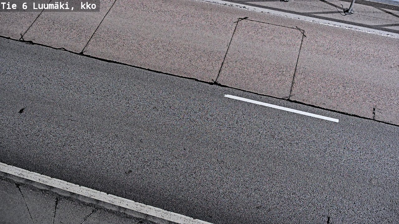 Weather Camera Image Väg 6 Luumäki, kirkko, Luumäki, Etelä-Karjala