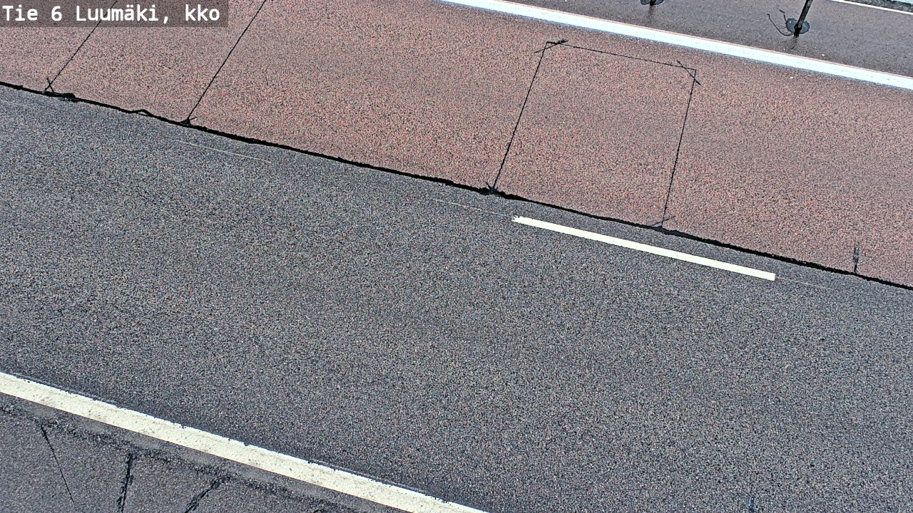 Weather Camera Image Väg 6 Luumäki, kirkko, Luumäki, Etelä-Karjala