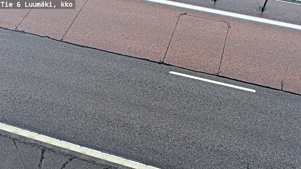 Weather Camera Image Väg 6 Luumäki, kirkko, Luumäki, Etelä-Karjala
