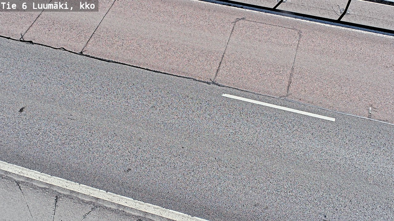 Weather Camera Image Väg 6 Luumäki, kirkko, Luumäki, Etelä-Karjala