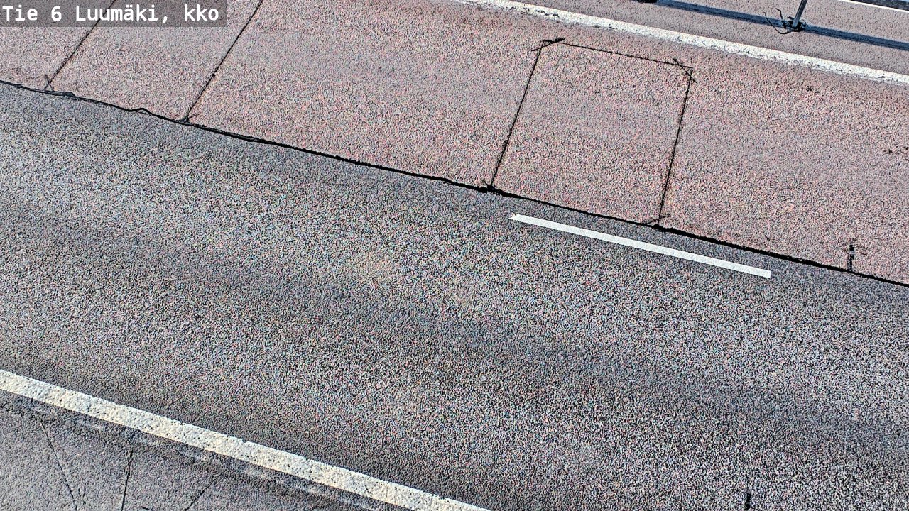 Weather Camera Image Väg 6 Luumäki, kirkko, Luumäki, Etelä-Karjala