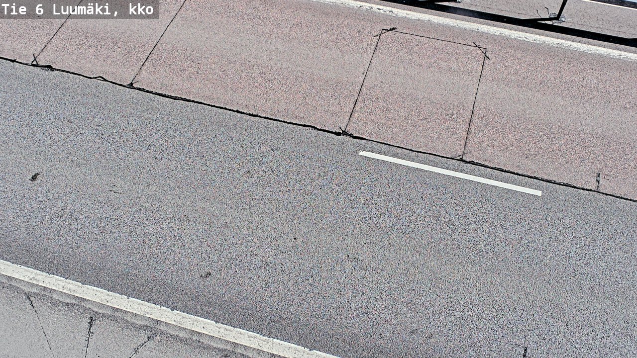 Weather Camera Image Väg 6 Luumäki, kirkko, Luumäki, Etelä-Karjala