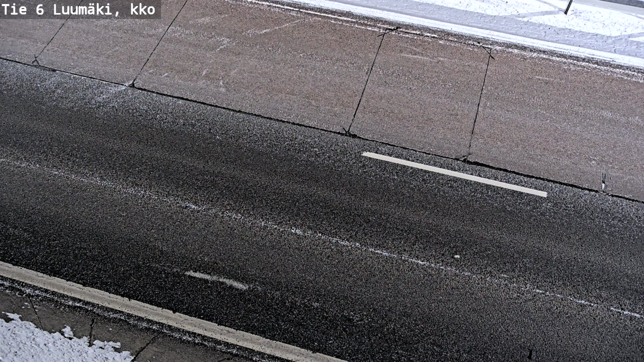 Weather Camera Image Väg 6 Luumäki, kirkko, Luumäki, Etelä-Karjala