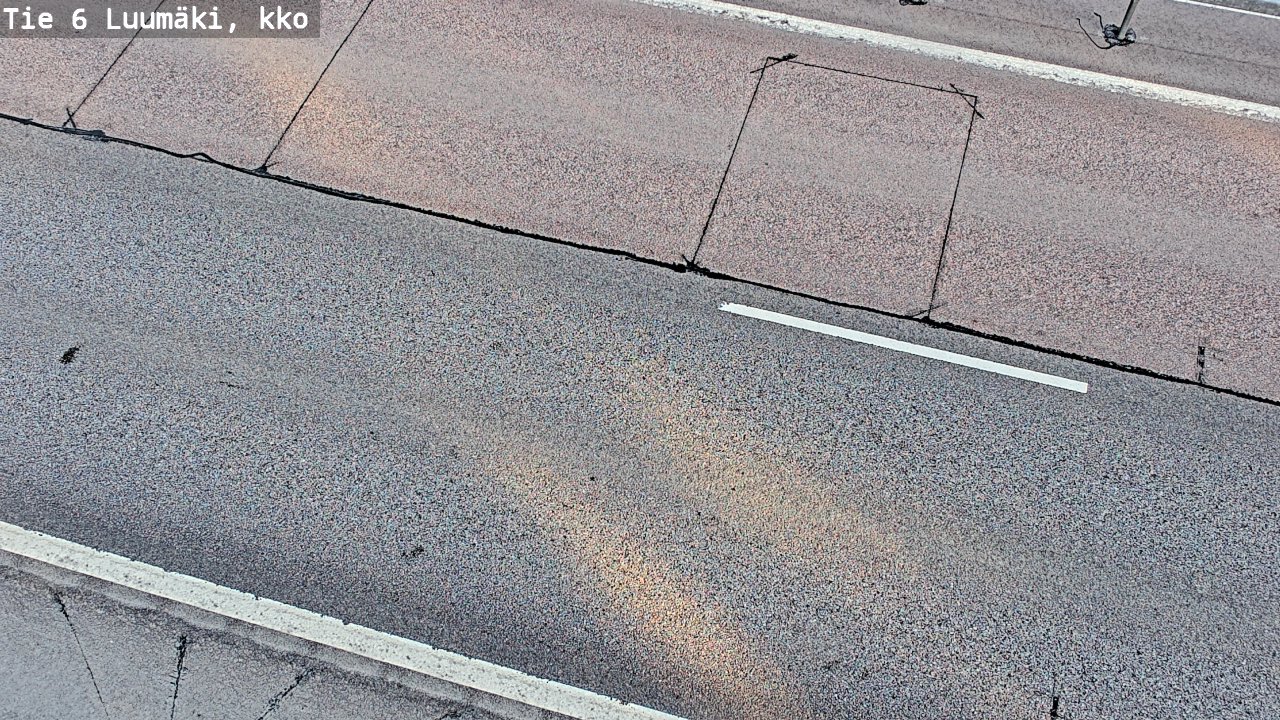 Weather Camera Image Väg 6 Luumäki, kirkko, Luumäki, Etelä-Karjala