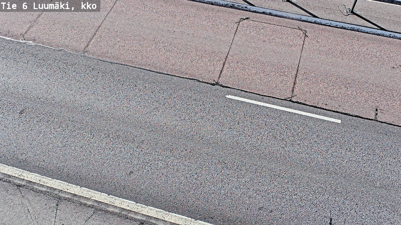 Weather Camera Image Väg 6 Luumäki, kirkko, Luumäki, Etelä-Karjala