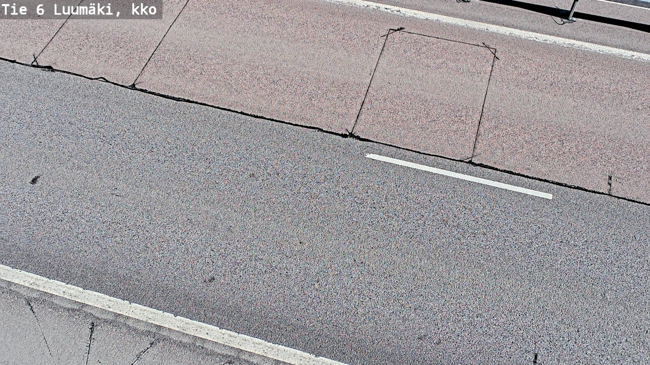 Weather Camera Image Väg 6 Luumäki, kirkko, Luumäki, Etelä-Karjala