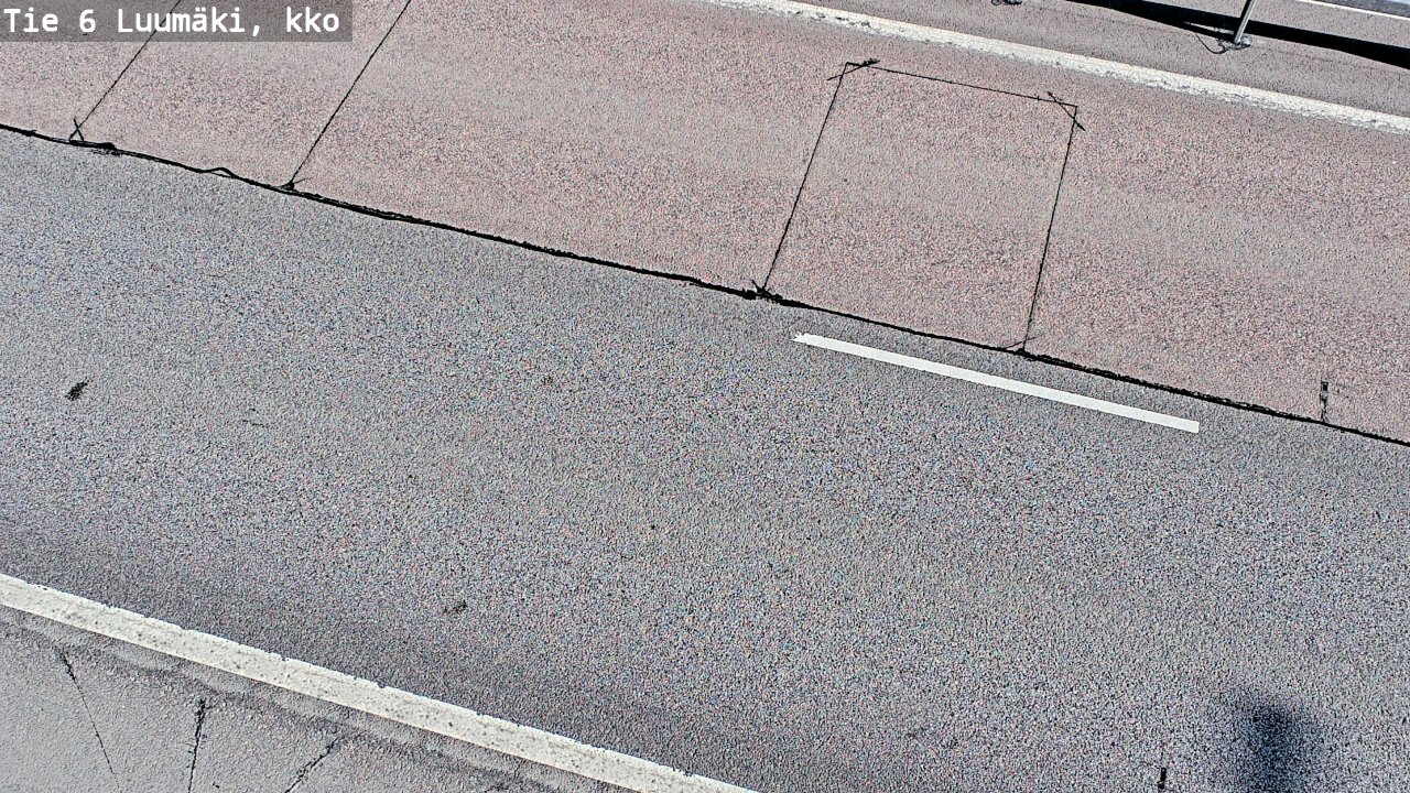 Weather Camera Image Väg 6 Luumäki, kirkko, Luumäki, Etelä-Karjala