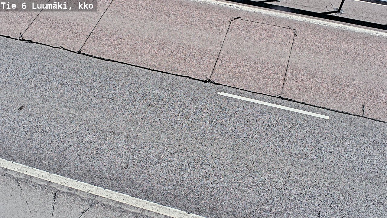 Weather Camera Image Väg 6 Luumäki, kirkko, Luumäki, Etelä-Karjala