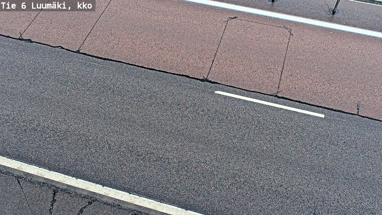 Weather Camera Image Väg 6 Luumäki, kirkko, Luumäki, Etelä-Karjala