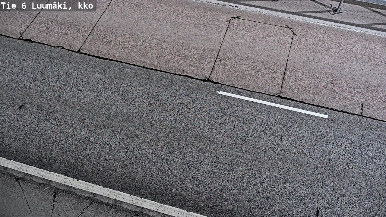 Weather Camera Image Väg 6 Luumäki, kirkko, Luumäki, Etelä-Karjala