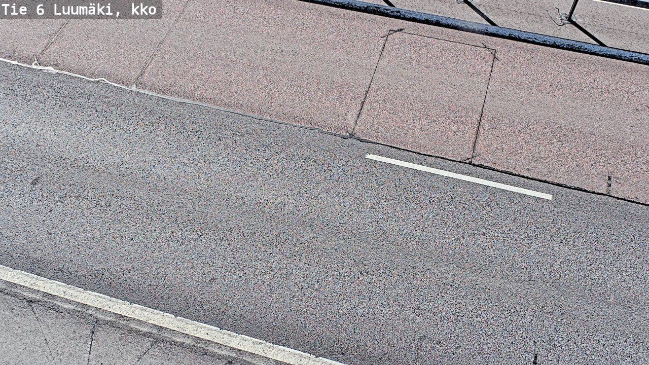Weather Camera Image Väg 6 Luumäki, kirkko, Luumäki, Etelä-Karjala