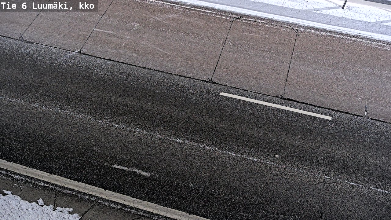 Weather Camera Image Väg 6 Luumäki, kirkko, Luumäki, Etelä-Karjala