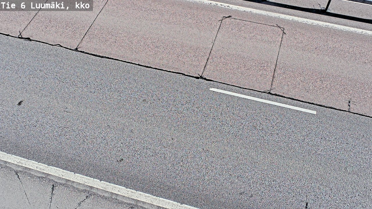Weather Camera Image Väg 6 Luumäki, kirkko, Luumäki, Etelä-Karjala