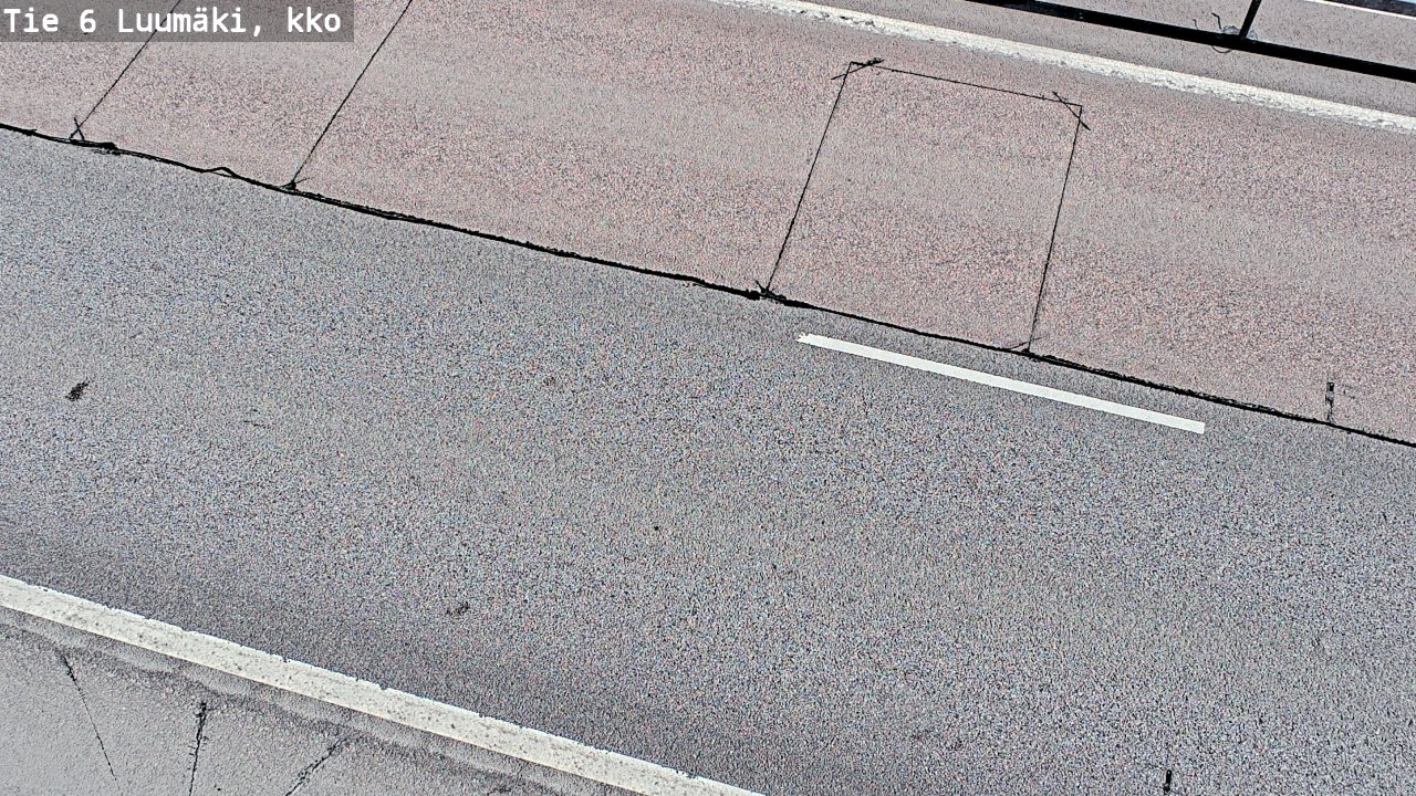 Weather Camera Image Väg 6 Luumäki, kirkko, Luumäki, Etelä-Karjala