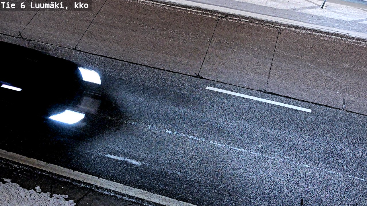 Weather Camera Image Väg 6 Luumäki, kirkko, Luumäki, Etelä-Karjala