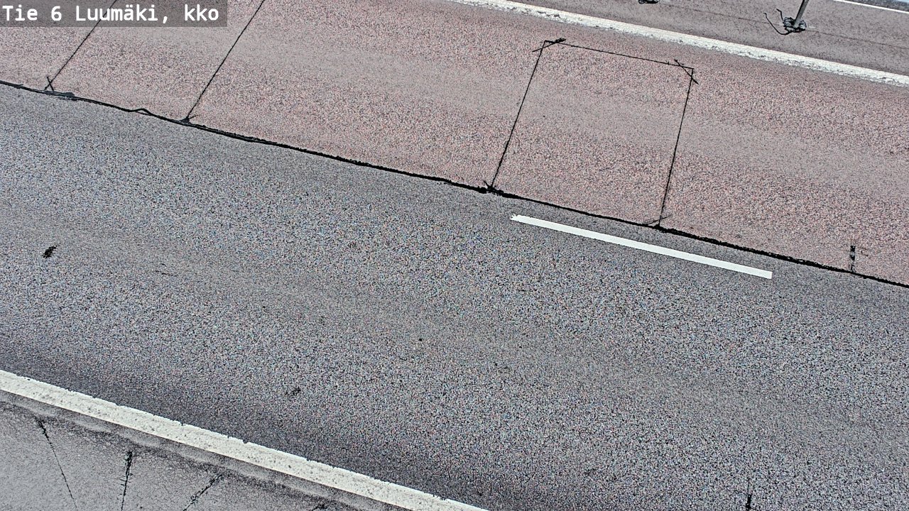 Weather Camera Image Väg 6 Luumäki, kirkko, Luumäki, Etelä-Karjala