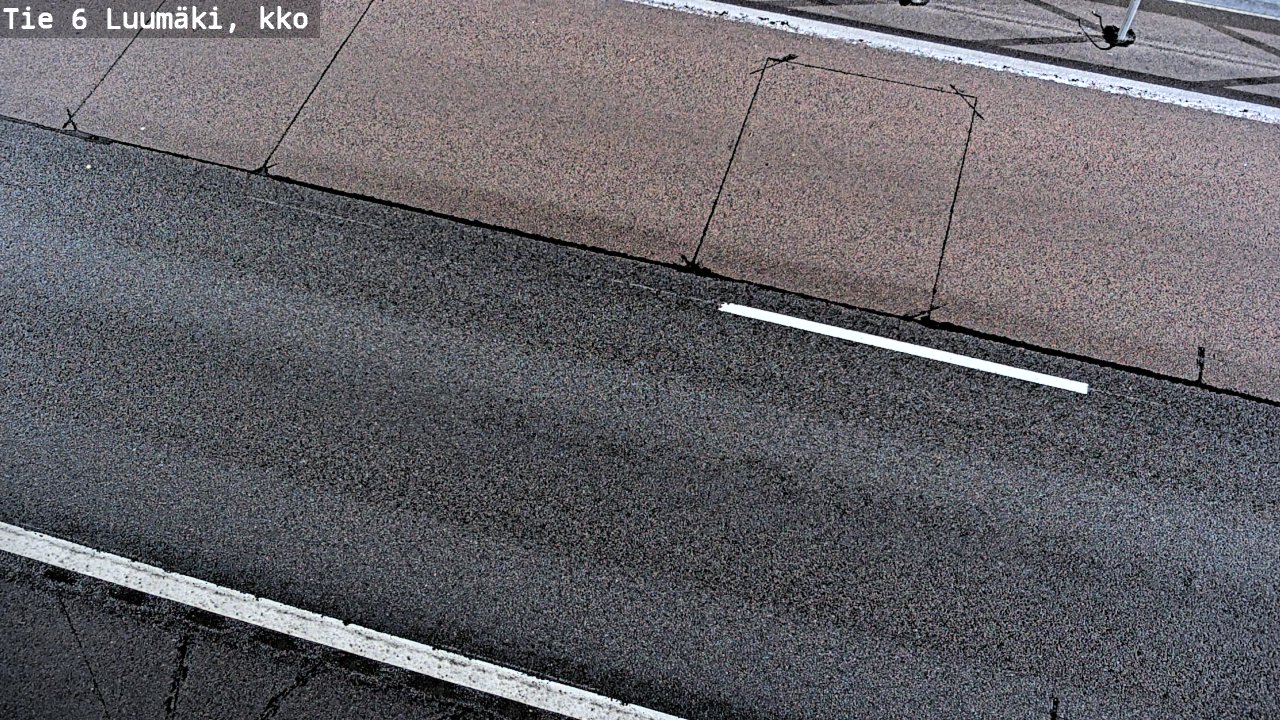 Weather Camera Image Väg 6 Luumäki, kirkko, Luumäki, Etelä-Karjala